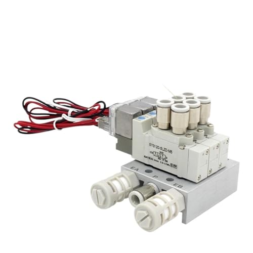 Type SY3120 Solenoid valve combination Single electronically controlled cylinder control valve SY3120-5LZD-M5 SY3120-6LZD-M5(SY3120-5LZD-M5 4mm,5 Stations) von FCLJLJGHT