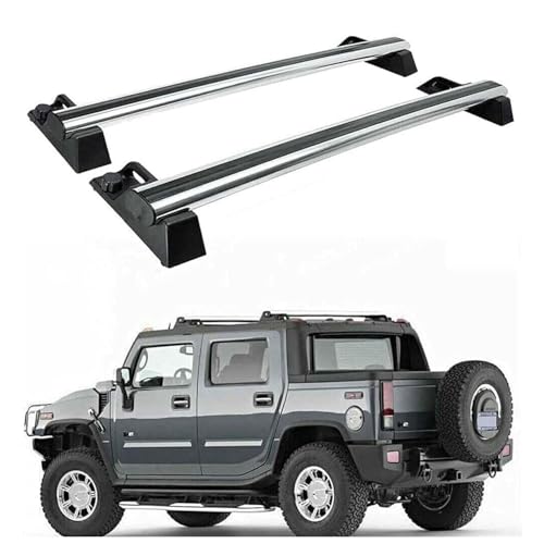 FCNNYBF 2 Stück Auto Dachträger für Hummer H2 2003 2004 2005 2006 2007 2008 2009 2010, Dachgepäckträger Auto Dachträger Relingträger Auto Gepäckträger Auto Styling Zubehör von FCNNYBF