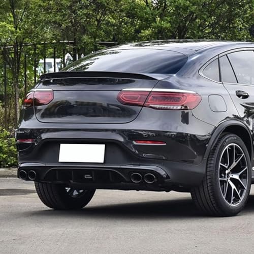 FCNNYBF Auto Heckspoiler für Mercedes Benz GLC Coupe C253 GLC260 300 AMG, Auto Kofferraum Spoiler Heckflügel Lippe Spoiler Kofferraumspoiler Dachspoiler Zubehör,Glossy Black von FCNNYBF