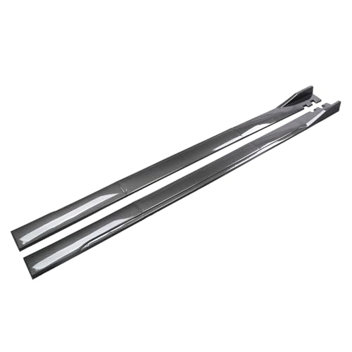 FCNNYBF Auto Seitenschweller für Opel Grandland X 2017 2018 2019 2020 2021, Seitentrittleistenpedale Anti Crash Kratzfest Seitenrock Flügel Winglet Diffusor Zubehör,Carbon Fiber-Black von FCNNYBF