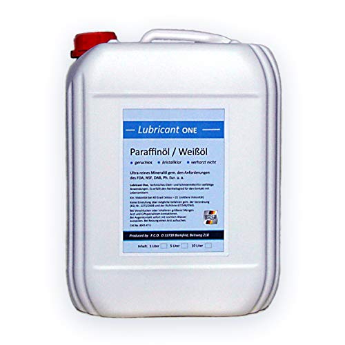 Lubricant ONE Paraffinum Liquidum (10 Liter) Paraffinöl, med. Qualität (Ph.Eur.), hochreines Universalöl von FCO