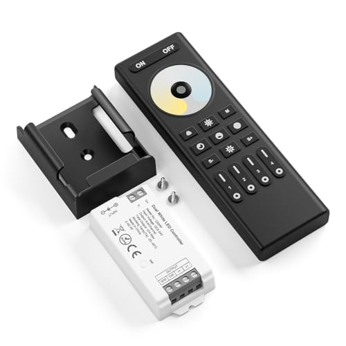 FCOB 5050SMD COB CCT C02RF 2.4G RF Steuergerät&RC02RFB Fernbedienung Controller Kit 4 Zonen RF 2.4GHz drahtlose Gruppensteuerung PWM CCT (+V C W) 3pin LED Streifen Neon Seil Licht DC5V DC12V DC24V von FCOB