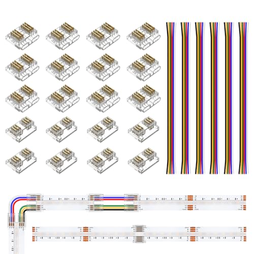 FCOB COB 6PIN 12mm Transparenter lückenloser LED Verbinder Kit 12pcs Platine zu Draht Verbinder 8pcs Platine zu Platine Verbinder 6pcs 15cm 24AWG Verlängerungskabel 6pin RGBCCT LED-Streifen FCOB COB 6PIN 12mm Transparenter lückenloser LED Verbinder Kit 12pcs Platine zu Draht Verbinder 8pcs Platine zu Platine Verbinder 6pcs 15cm 24AWG Verlängerungskabel 6pin RGBCCT LED-Streifen von FCOB