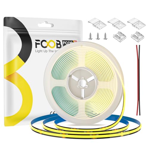 FCOB COB LED Streifen Flexibel Hohe Dichte Warmweiß 2700K 480LEDs/M 9W/M 16.4FT/5M DC24V 8mm Breite Schwarz PCB Dimmbar Uniform LED Licht IP30 für DIY Innendekoration(Nicht inhalt Netzteil&Steuerung) FCOB COB LED Streifen Flexibel Hohe Dichte Warmweiß 2700K 480LEDs/M 9W/M 16.4FT/5M DC24V 8mm Breite Schwarz PCB Dimmbar Uniform LED Licht IP30 für DIY Innendekoration(Nicht inhalt Netzteil&Steuerung) von FCOB