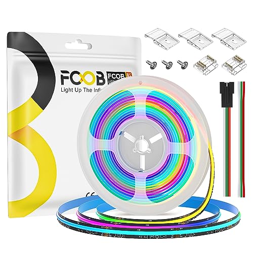 FCOB COB WS2811 IC RGB Flexibel Hohe Dicht LED Streifen 16.4FT/5m DC24V 630LEDs/m 50IC 10mm Breite Schwarz PCB Traum Farbe Gleichmäßiges Licht Verfolgen Farbe für DIY(Nicht inhalt Netzteil&Steuerung) FCOB COB WS2811 IC RGB Flexibel Hohe Dicht LED Streifen 16.4FT/5m DC24V 630LEDs/m 50IC 10mm Breite Schwarz PCB Traum Farbe Gleichmäßiges Licht Verfolgen Farbe für DIY(Nicht inhalt Netzteil&Steuerung) von FCOB