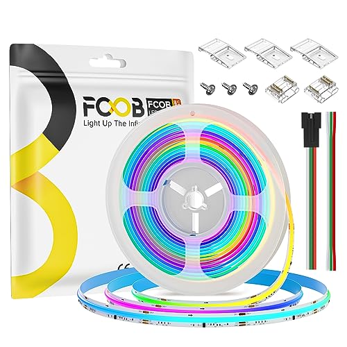 FCOB COB WS2811 IC RGB Flexibel Hohe Dicht LED Streifen 16.4FT/5m DC24V 630LEDs/m 50IC 10mm Breite Weiß PCB Traum Farbe Gleichmäßiges Licht Verfolgen Farbe für DIY(Nicht inhalt Netzteil&Steuerung) FCOB COB WS2811 IC RGB Flexibel Hohe Dicht LED Streifen 16.4FT/5m DC24V 630LEDs/m 50IC 10mm Breite Weiß PCB Traum Farbe Gleichmäßiges Licht Verfolgen Farbe für DIY(Nicht inhalt Netzteil&Steuerung) von FCOB