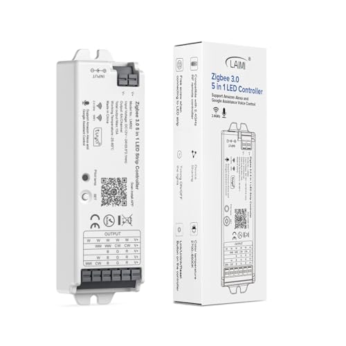 FCOB LM052 Zigbee3.0 LED Controller für Monochrome CCT RGB RGBW RGBCCT LED Streifen Kompatibel mit RC03RFB Fernbedienung Alexa Google Home mit ZigBee Gateway(Nicht inhalt Gateway) FCOB LM052 Zigbee3.0 LED Controller für Monochrome CCT RGB RGBW RGBCCT LED Streifen Kompatibel mit RC03RFB Fernbedienung Alexa Google Home mit ZigBee Gateway(Nicht inhalt Gateway) von FCOB