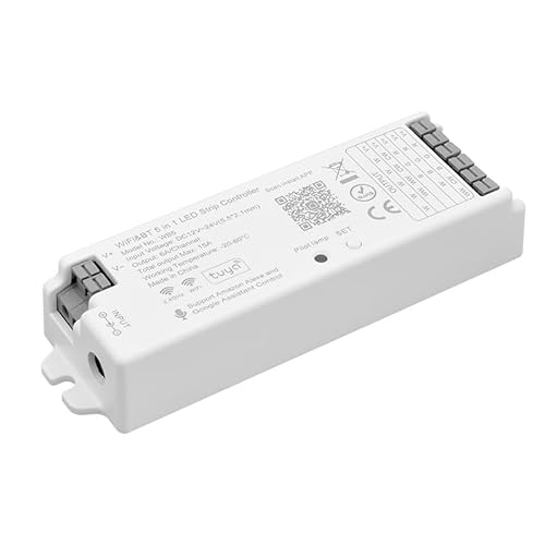 FCOB WB5 WiFi LED Controller WiFi Alexa Google Home Smart Life Tuya Smart APP Control für monochrome CCT RGB RGBW RGBCCT LED Streifen Kompatibel mit RC03RFB RF Fernbedienung FCOB WB5 WiFi LED Controller WiFi Alexa Google Home Smart Life Tuya Smart APP Control für monochrome CCT RGB RGBW RGBCCT LED Streifen Kompatibel mit RC03RFB RF Fernbedienung von FCOB