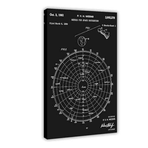 Method_for_space_navigation_patent_black Leinwand-Kunstposter und Wandkunst, Bilddruck, moderner Familienschlafzimmer-Dekorrahmen, 50,8 x 76,2 cm Method_for_space_navigation_patent_black Leinwand-Kunstposter und Wandkunst, Bilddruck, moderner Familienschlafzimmer-Dekorrahmen, 50,8 x 76,2 cm von FCOJE