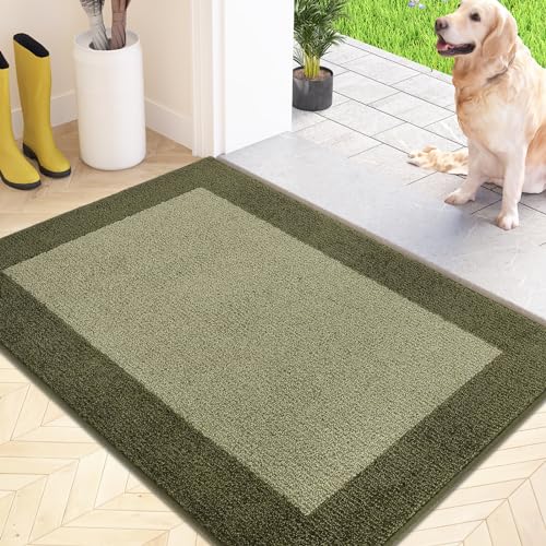 FCSDETAIL Schmutzfangmatte Innen 50 x 80 cm, rutschfeste Fußmatte, waschbar Sauberlaufmatte, absorbierend Fussmatte für Hund, Eingang, Haustür von FCSDETAIL