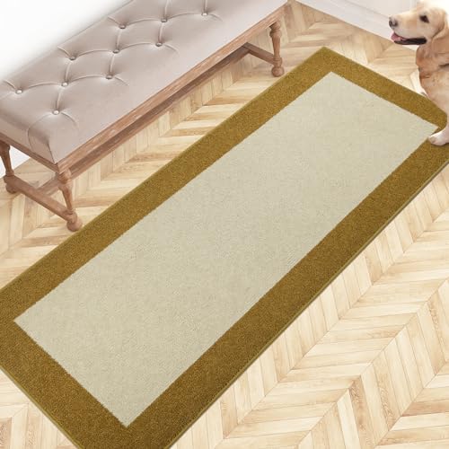 FCSDETAIL Schmutzfangmatte Innen 60 x 150 cm, rutschfeste Fußmatte, waschbar Fussmatte, Läufer Teppich für Hund, Eingang, Küchen & Flur von FCSDETAIL