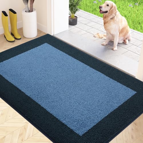 FCSDETAIL Schmutzfangmatte Innen 60 x 90 cm, rutschfeste Fußmatte, waschbar Sauberlaufmatte, absorbierend Fussmatte für Hund, Eingang, Haustür von FCSDETAIL