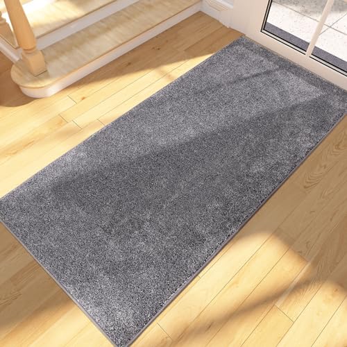 FCSDETAIL Schmutzfangmatte Innen Lang 60 x 150 cm, rutschfeste waschbare Fußmatte, absorbierend Türmatte, Fussmatte Läufer Teppich für Hund, Eingang, Flur, Küchen, Korridor von FCSDETAIL