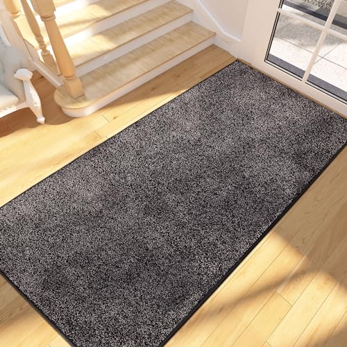 FCSDETAIL Schmutzfangmatte Innen Lang 80 x 178 cm, rutschfeste waschbare Fußmatte, absorbierend Türmatte, Fussmatte Läufer Teppich für Hund, Eingang, Flur, Küchen, Korridor von FCSDETAIL