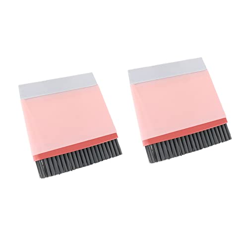 FCSHFC 2stk Mini Duschabzieher for Glastüren Mehrzweck Abzieher Dusche Badezimmer Spiegel Duschtüren Fensterabzieher Mesa Reinigungsbürste (Color : Pink) von FCSHFC
