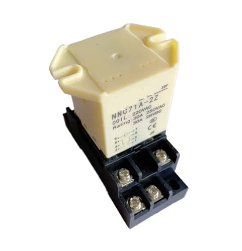 Relais NNC71A-2Z / JQX-30F 2Z 30A Leistungsrelais 8-polig DC12V DC24V AC110V AC220V mit Sockel(AC110V) von FCYVYTKXH