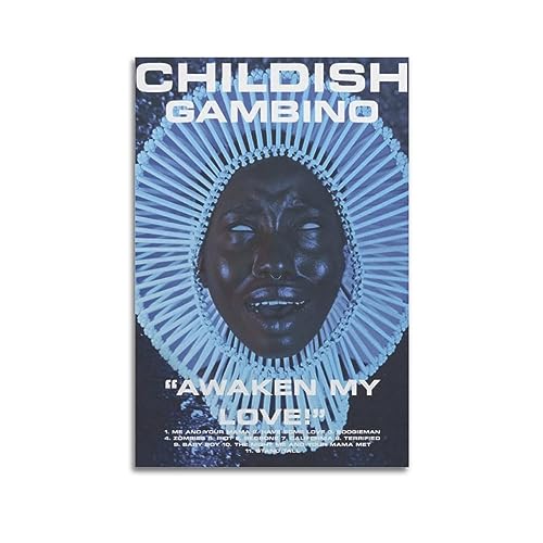 FCYYDS Childish Gambino Sänger Rapper Poster Leinwand Poster Wandkunst Druck Ästhetische Raumdekoration Home Office Dekoration 30 x 45 cm ungerahmt von FCYYDS