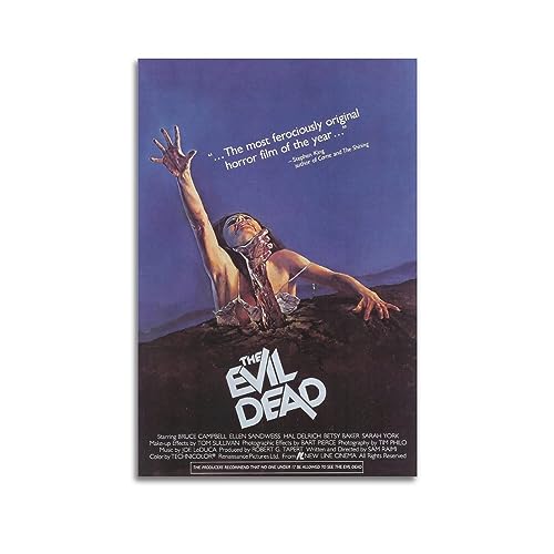 FCYYDS Filmposter "The Evil Dead", Leinwand-Poster, Wandkunstdruck, ästhetische Raumdekoration, Dekoration für Zuhause, Büro, 30 x 45 cm, ungerahmt von FCYYDS