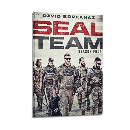 FCYYDS Seal Team Poster TV-Serie Poster Leinwand Poster Wandkunst Druck Ästhetische Raumdekoration Home Office Dekoration 30 x 45 cm Rahmenstil von FCYYDS