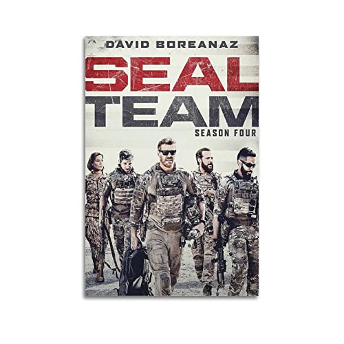 FCYYDS Seal Team Poster TV-Serie Poster Leinwand Poster Wandkunst Druck Ästhetische Raumdekoration Home Office Dekoration 40 x 60 cm Unframe Stil von FCYYDS