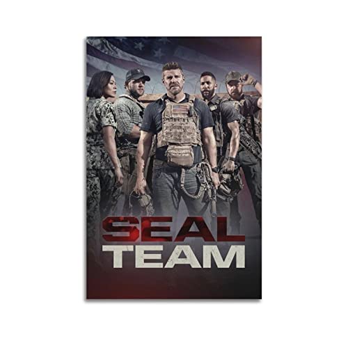 FCYYDS Seal Team Poster TV-Serie Poster Leinwand Poster Wandkunst Druck Ästhetische Raumdekoration Home Office Dekoration 40 x 60 cm Unframe Stil von FCYYDS