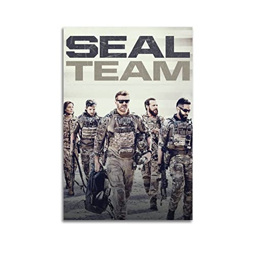 FCYYDS Seal Team Poster TV-Serie Poster Leinwand Poster Wandkunst Druck Ästhetische Raumdekoration Home Office Dekoration 60 x 90 cm Unframe Stil von FCYYDS