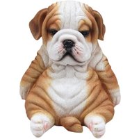 Dekofigur Bulldogge sitzend 17 x 16 x 16 cm braun weiß Dekofigur Bulldogge sitzend 17 x 16 x 16 cm braun weiß von FD
