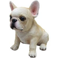 Dekofigur Französische Bulldogge sitzend 18 x 12 x 16 cm beige weiß Dekofigur Französische Bulldogge sitzend 18 x 12 x 16 cm beige weiß von FD