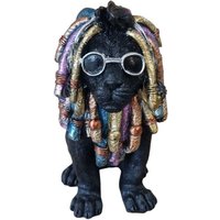 Dekofigur Löwe mit Brille 20 cm schwarz bunt Dekofigur Löwe mit Brille 20 cm schwarz bunt von FD