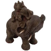 FD - Figurendiscounter Elefant 3-er Gruppe 27x25x13cm Grau Polyresin Dekofigur FD - Figurendiscounter Elefant 3-er Gruppe 27x25x13cm Grau Polyresin Dekofigur von FD