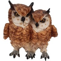 FD - Figurendiscounter Eulenpaar klein Dekofigur Braun 18x17x16cm Figur Polyresin FD - Figurendiscounter Eulenpaar klein Dekofigur Braun 18x17x16cm Figur Polyresin von FD