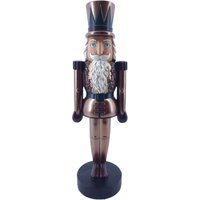 Figur Nussknacker S 7 x 7,5 x 24,5 cm bronze Weihnachtsfigur Figur Nussknacker S 7 x 7,5 x 24,5 cm bronze Weihnachtsfigur von FD