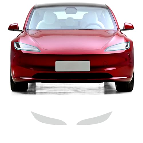 FDAIUN Für Tesla Model 3 Highland 2024 Frontscheinwerfer Schutzfolie TPU PPF Film Scheinwerfer Rücklicht Schutzfolie für Tesla Model 3 Highland 2024 Zubehör (Scheinwerfer-Folie 2Stücks) von FDAIUN