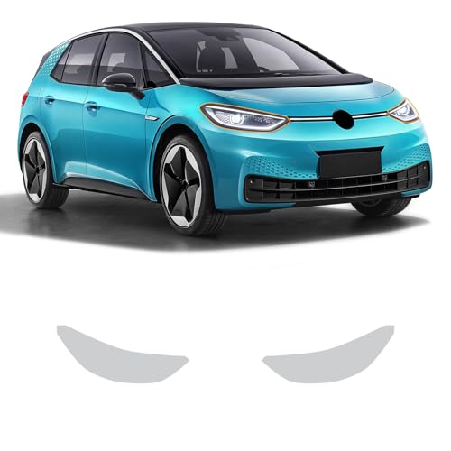 FDAIUN Vorgeschnittene Autolack-Schutzfolie für VW ID.3 ID3 ID 3 2020-2023 Glänzend Klar PPF Selbstheilende TPU HD Lackschutzfolie Kratzschutz Zubehör (Scheinwerferfolie 2St) von FDAIUN