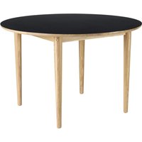 Esstisch Dining Table C62 Bjørk nature/black von FDB Møbler