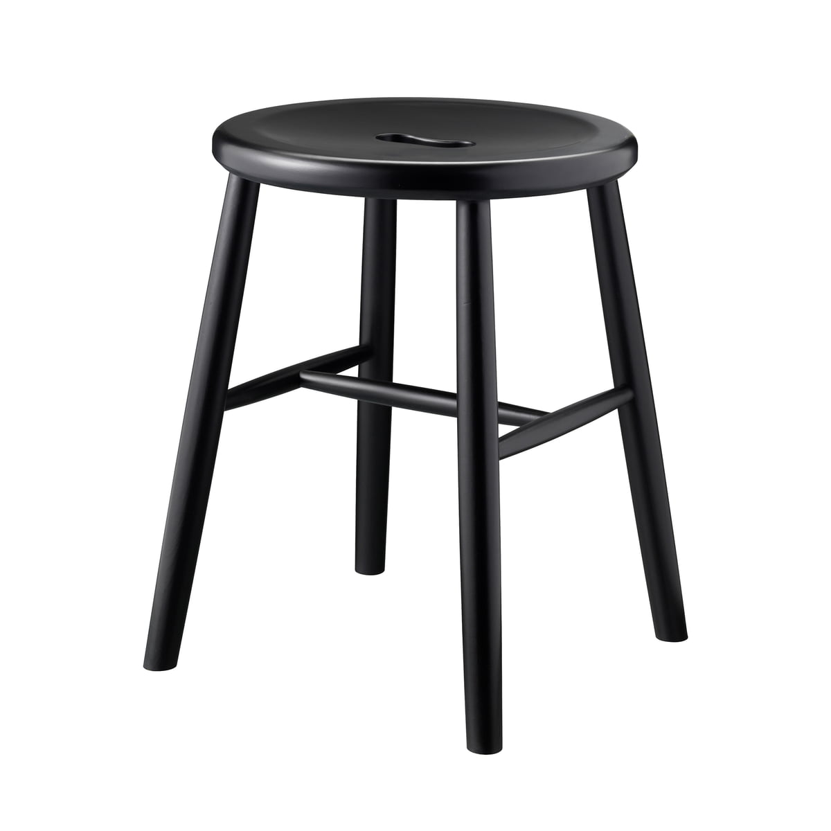 Fdb Møbler J27 Hocker Buche Schwarz Barhocker Sitzhocker Buche 45 Cm B-Ware von FDB Møbler