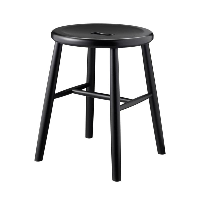 Fdb Møbler J27 Hocker Buche Schwarz Barhocker Sitzhocker Buche 45 Cm B-Ware von FDB Møbler