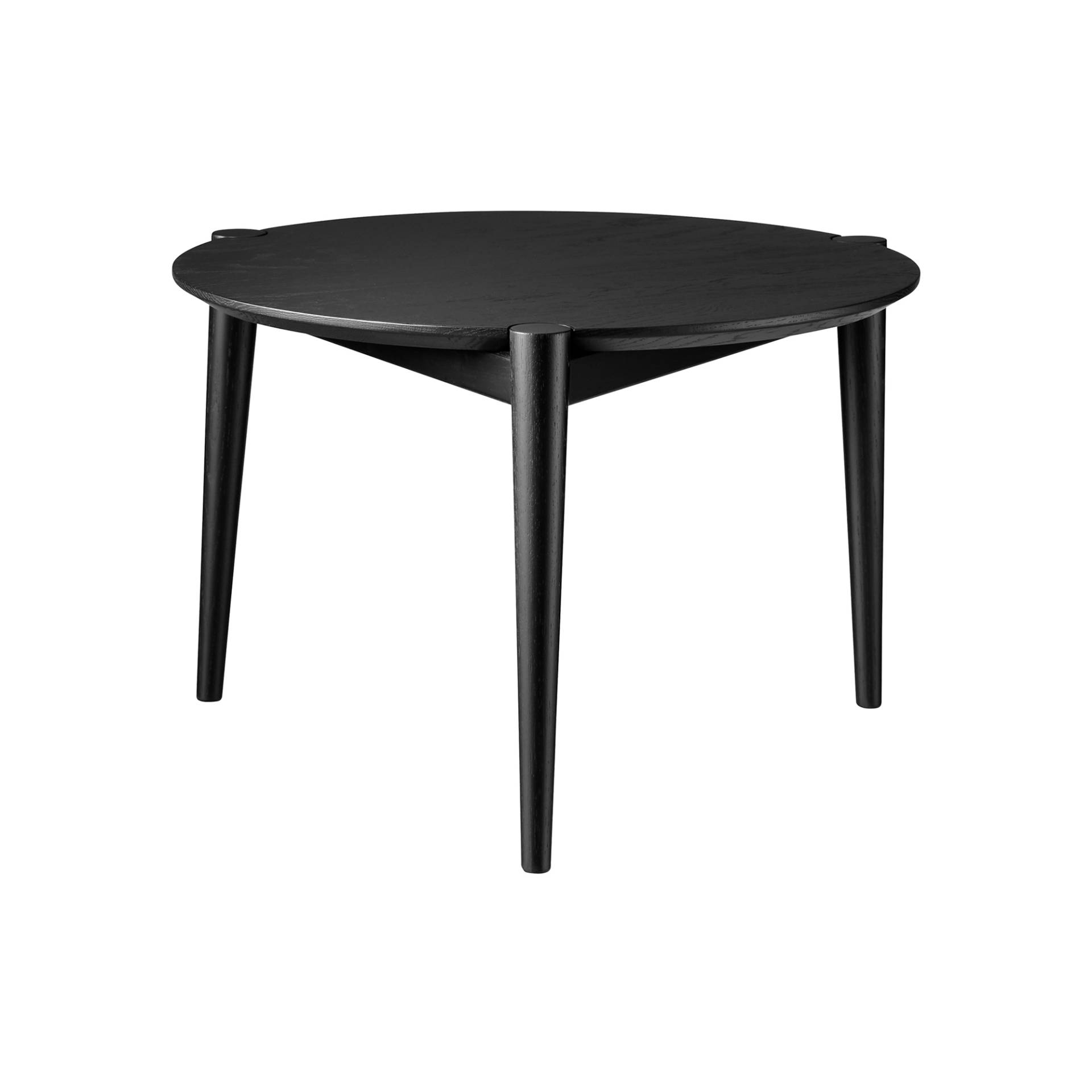 FDB Møbler - D102 Søs Couchtisch Ø 55cm - schwarz/gestrichen/H x Ø 37x55cm von FDB Møbler