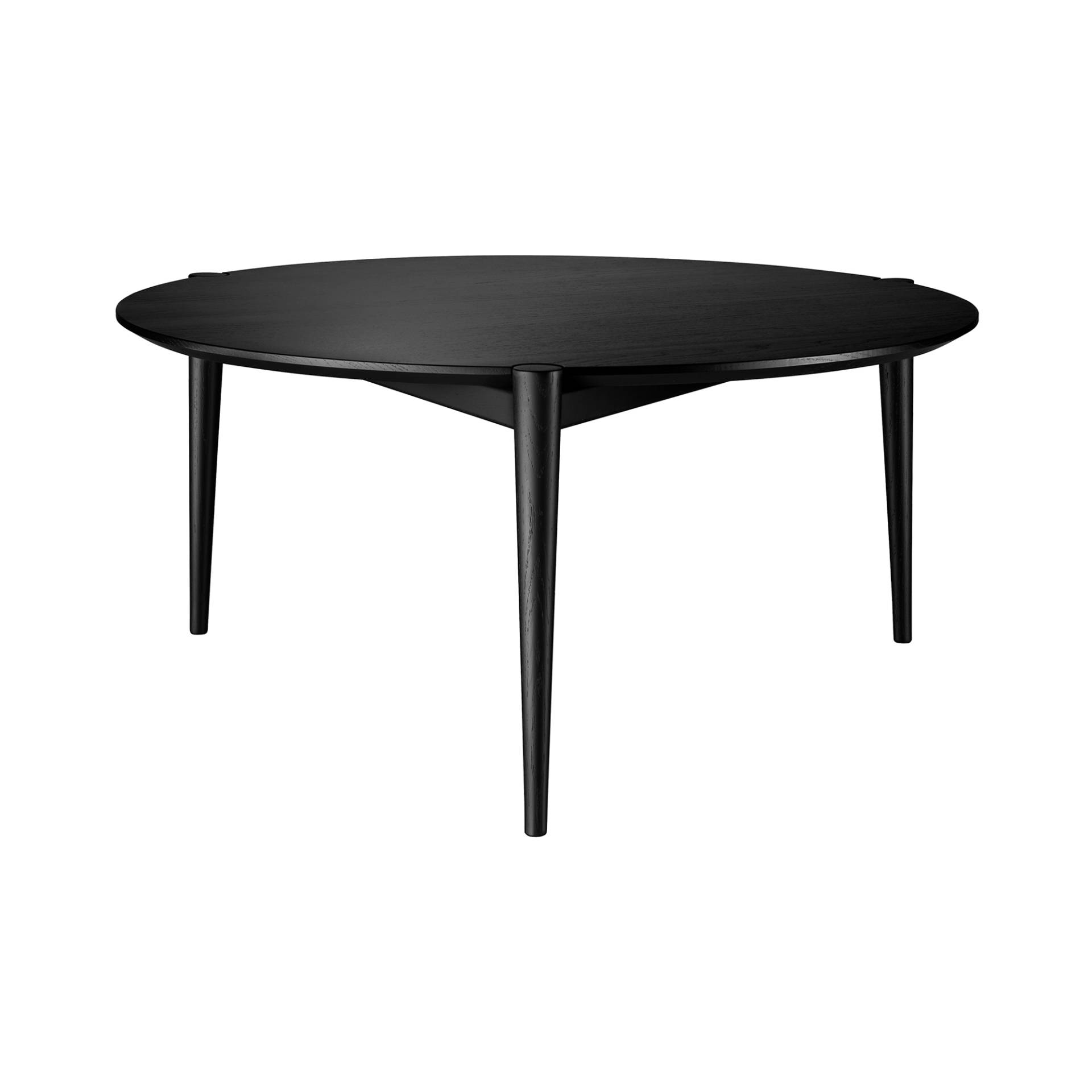 FDB Møbler - D102 Søs Couchtisch Ø 85cm - schwarz/gestrichen/H x Ø 40x85cm von FDB Møbler