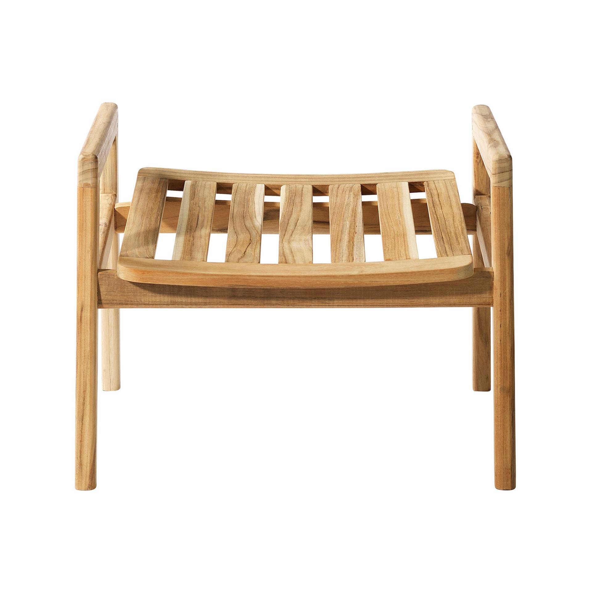 FDB Møbler - M7 Sammen Garten Fußhocker - natur/geölt/BxHxT 45,7x39x51,5cm von FDB Møbler