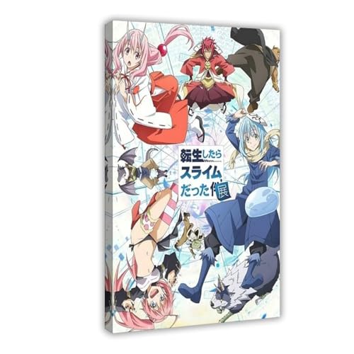 FDBEKPJY Anime-Filmposter "That Time I Got Reincarnated As A Slime" (44) auf Leinwand, Schlafzimmer, Landschaftsdekoration, Geschenk, 30 x 45 cm von FDBEKPJY