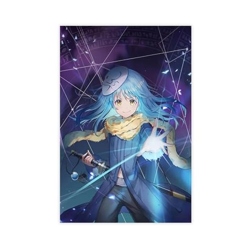 FDBEKPJY Anime-Filmposter "That Time I Got Reincarnated As A Slime" (8), Leinwand-Poster, Schlafzimmer, Landschaftsdekoration, Geschenk, 40 x 60 cm von FDBEKPJY