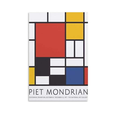 FDBEKPJY Piet Mondrian Poster, Leinwand-Poster, Dekor, Gemälde für Wohnzimmer, Schlafzimmer, Dekoration, 30 x 45 cm FDBEKPJY Piet Mondrian Poster, Leinwand-Poster, Dekor, Gemälde für Wohnzimmer, Schlafzimmer, Dekoration, 30 x 45 cm von FDBEKPJY