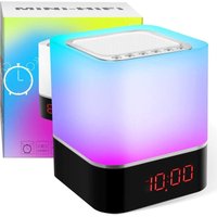 5-in-1-Bluetooth-Lautsprecher mit per Touch dimmbarer Nachttischlampe, Swonuk USBLED 7-Farben-Licht mit Wecker, Freisprechfunktion, MP3-Player, mit 5-in-1-Bluetooth-Lautsprecher mit per Touch dimmbarer Nachttischlampe, Swonuk USBLED 7-Farben-Licht mit Wecker, Freisprechfunktion, MP3-Player, mit von FDC