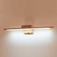 Badezimmerspiegelleuchte Holz mit Schalter Moderne LED-Innenwandleuchte IP44 wasserdichte Schminktischlampe Kosmetikspiegel-Wandleuchte von FDC