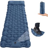 Selbstaufblasende Camping-Isomatte mit Fußpumpe, 200 x 70 x 8 cm, verdickte Luftmatratze, ultraleichte, feuchtigkeitsbeständige Schlafmatte, von FDC