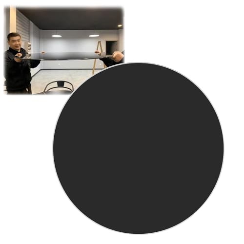 FDCQwyntyrz Runde Tischplatte schwarz – Ersatzglasplatte – runde Tischplatte aus gehärtetem Glass. Alle Maße 40–100 cm, hohe Temperaturbeständigkeit, Büroschreibtischplatte aus Glass(98CM(38.6.5IN)) von FDCQwyntyrz