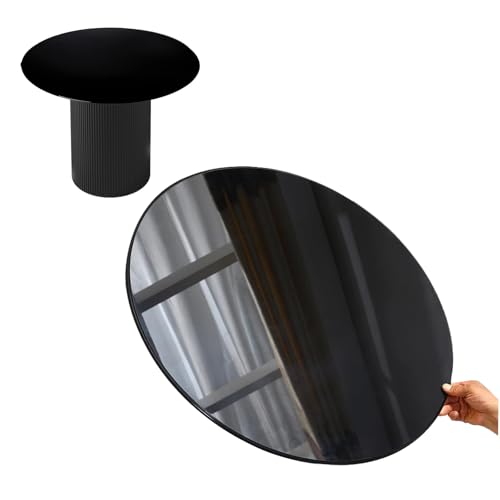 Runde Tischplatte aus gehärtetem Glass, schwarz, 100 cm – kleine runde Tischplatte aus Glass – Tischplatte aus abgeschrägtem Glass, 7 mm dick, for Tischplattenschutz in Küche und Wohnzimmer(98CM(38.6. Runde Tischplatte aus gehärtetem Glass, schwarz, 100 cm – kleine runde Tischplatte aus Glass – Tischplatte aus abgeschrägtem Glass, 7 mm dick, for Tischplattenschutz in Küche und Wohnzimmer(98CM(38.6. von FDCQwyntyrz