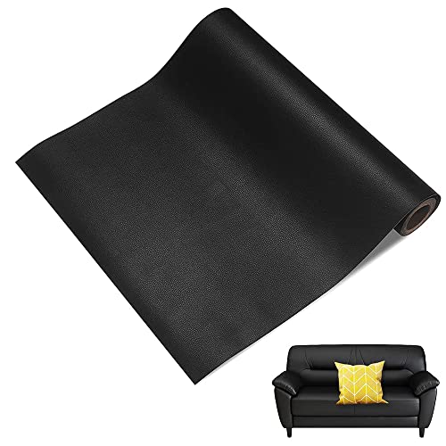 Leder Patch Kit, Lederreparatur Patch Kits, Leder Reparatur Band Patch, Selbstklebender Leder Reparatur Patch, Für Sofa Autositze Handtaschen Jacken Sitz DIY Handwerk, Schwarz, 50 x 137 cm von Wenrou