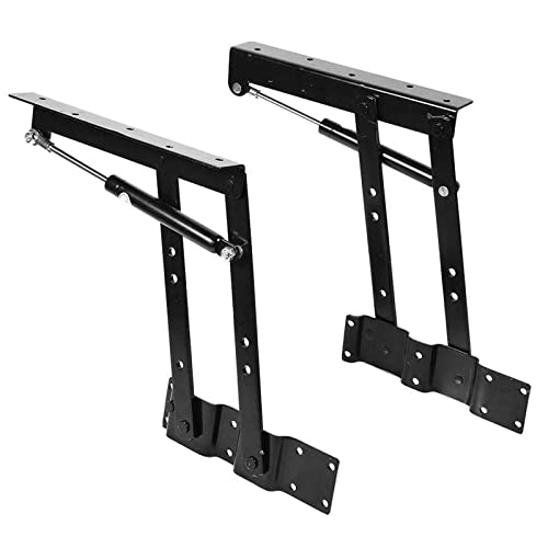 2 Stück Möbelscharnierfeder, Klapp Lift Up Feder, Spring-Scharniere, Klapp Lift Up Feder Scharniere für Couchtische Möbel Zubehör Hardware Möbel Tisch (Schwarz) von FDDU